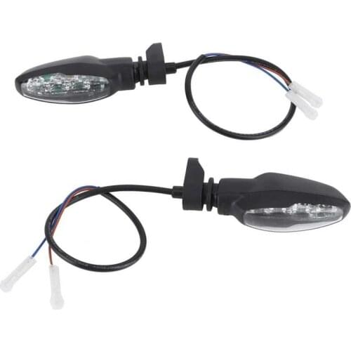 Pairs Motorcycle Turn Signal Light LED Front LED Amber Indicators 12V Fit for TRIUMPH Tiger 800/1200 Moto style
