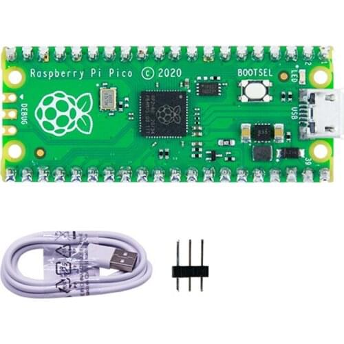 For Raspberry Pi Pico Microcontroller Board with Pre-Soldered Header Low-Cost, High-Performance,Based on RP2040 Chip