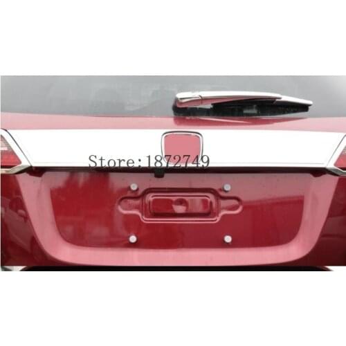 Fit For Honda HR-V HRV VEZEL 2015 2016 2017 Chrome Rear Trunk Cover Trim Tail Gate Cargo the license plate frame