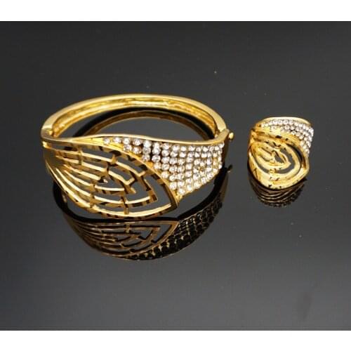 Sexemara Hollow Left Bracelets Punk Bracelet Jewellery Cuff Bangle For Women Crystal Bracelets Jewelry Female African Jewelry