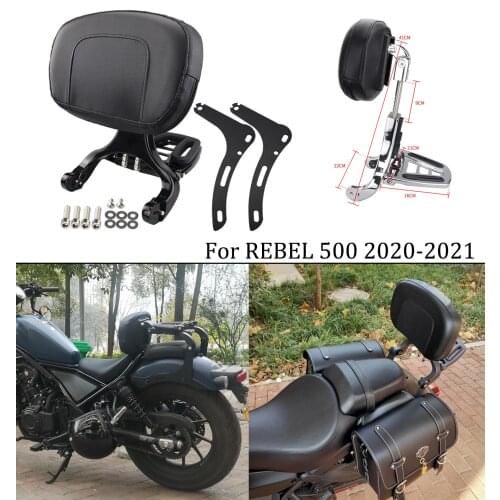 MTKRACING For HONDA REBEL 500 CMX 500 300 REBEL500 2020-2021 Motorcycle Rear Seat Plating Backrest Foldable Backrest