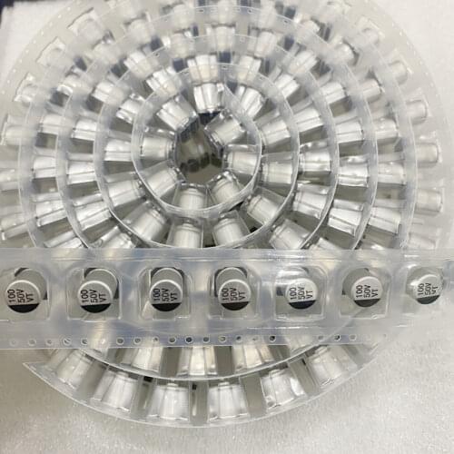 10pcs EEEFK1H101GP SMD aluminum electrolytic capacitors 50v100uf 8x10 fk-series high frequency