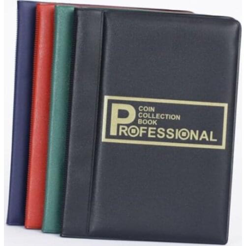 120 Grid Mini Coin Album Coin Vertical Coin Collection Album Commemorative Coin Storage Album medallions Badges Collection Book