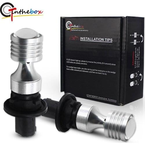 Gtinthebox Error Free PH24WY LED SPH24 12272 LED Bulbs For Audi Cadillac GMC Front Turn Signal Lights Amber white 12V