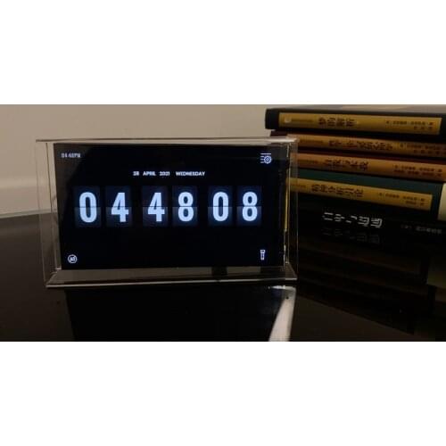 Wi-Fi clock WiFi automatic time synchronization crystal flip clock retro clock non-mechanical clock
