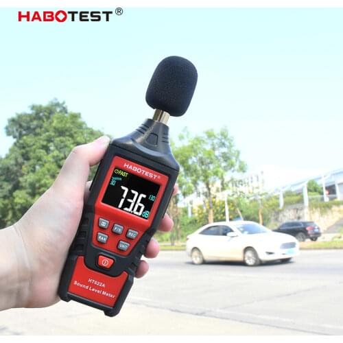 Digital Decibel Meter HT622A Sound Level Meter LCD Data Logger With Microphone For Noise Audio Volume Mornitor 30~130dB