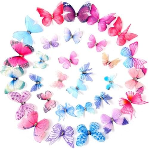 CN Girls Colorful Dream Butterfly Cartoon Hairpin Children Fashion Hair Clips Kids Barrette Wedding Hairpins Hair Accessories