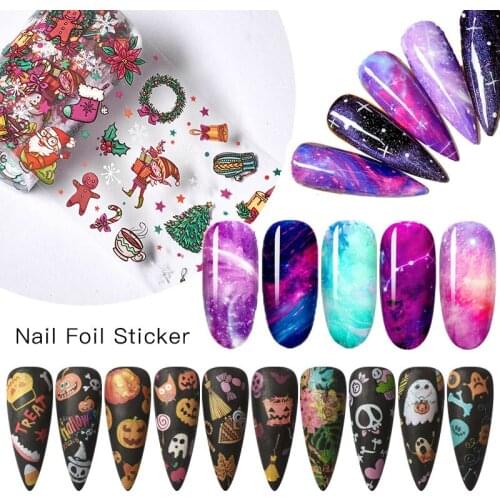 Nail Art Star Transfer Paper Decorations for Nails Rainbow Sky Nail Water Stickers Decals Nail Sticker Nail Gel Polish Sticker