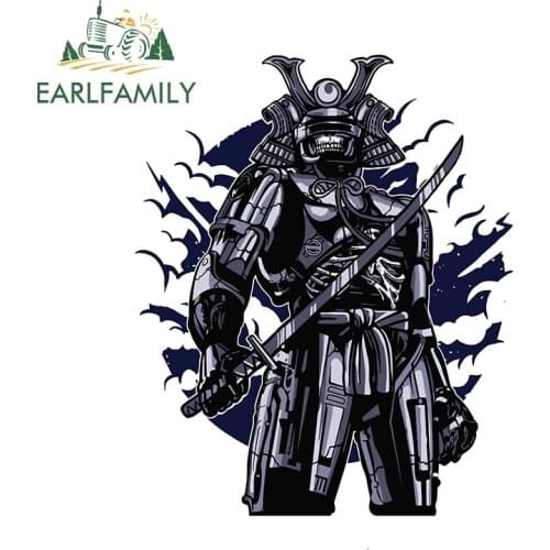 EARLFAMILY 13cm x 10.5cm for Samurai Car Graffiti Sticker Vinyl Decal Personality Creative Sticker Waterproof Scratch-proof