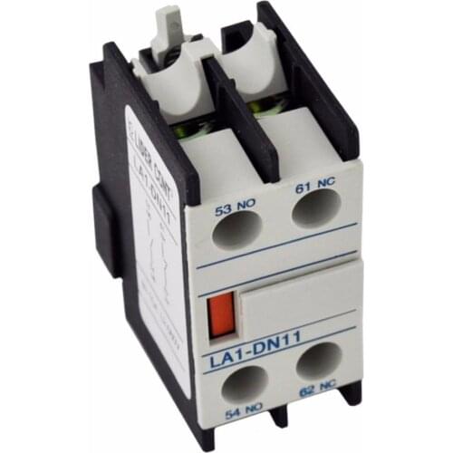 LA1-DN11 Ui 66 0V Ith 10A 1NO 1NC 4 Screw Terminal Circuit Protective AC Electric Contactor Auxiliary Contact Block