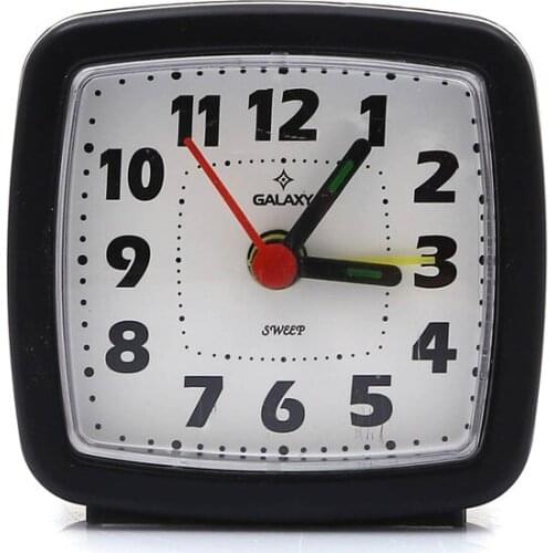 Galaxy Small Size Flows Saniyeli Table clock + Battery desk clock relogio de mesa настольные часы reloj de escritorio