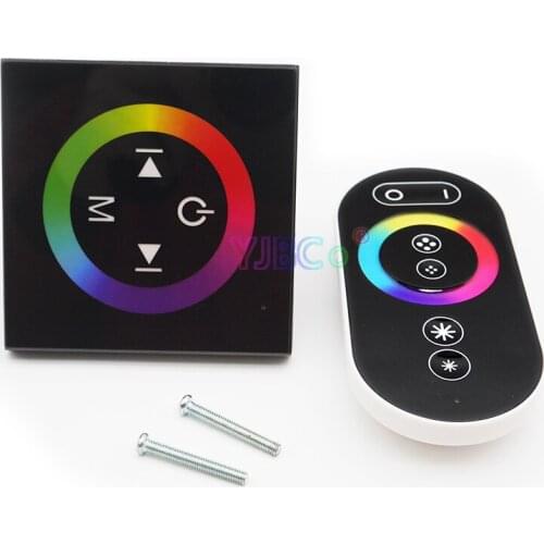 DC12V 24V TM08 Kit Wall Type RGB Touch Panel Controller with Wireless touch Panel Remote for RGB LED Strip Light