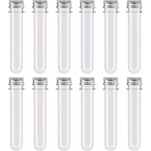 30CC PET Cosmetic Clear Tube 40CC Mask Powder Capsule Candy Christmas Gifts Test Sample Tubes Travel Container Bottles 50pcs/lot