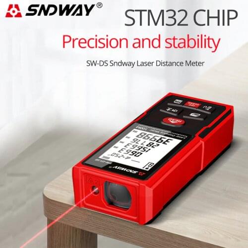 SNDWAY Laser Rangefinder Construction Works Interior Renovation Electronic Tape Measure Distance Meter Trena Metro Range Finder