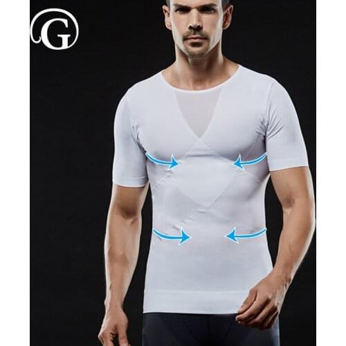 PRAYGER Shapewear For Men Body Shaping shirt Abdomen Control Belly Trimmer Waist Trainers Slimming underwear Corset