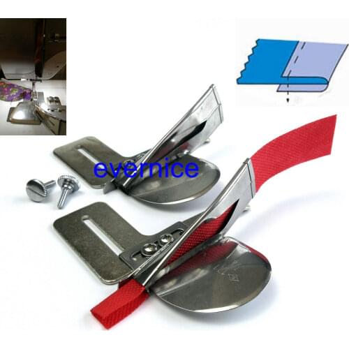 2 Set Raw Edge Plain Tape Binding Attachment Single Fold #A4 For Janome Coverpro