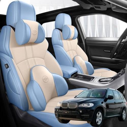 Nappa Leather 5 seats Car seat covers For bmw x5 2006 2004 2005 2008 2010 2011 2014 2015 2016 2017 2018 2019 accessories