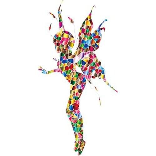 Clothing Patches Bee Fairy Pattern Iron On Patches Thermal Transfer Printing Fashion Stickers for Clothes Style Decoration