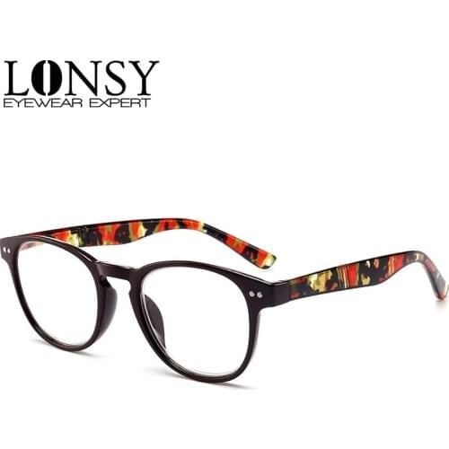 Hot Sale Men Women Round Prescription Reading Glasses 1.00-4.00 Fashion Business Hyperopia Prescription Eyeglasses Parents Gift