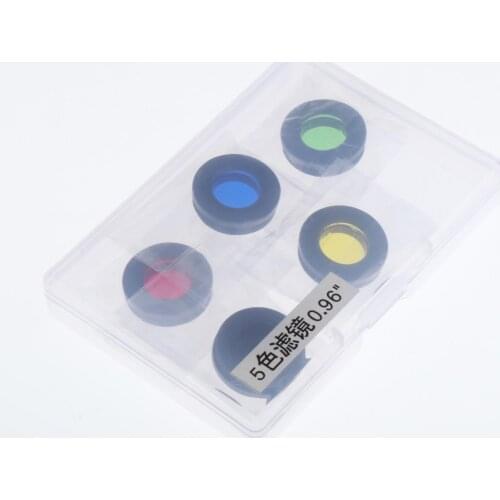 5Pcs Telescope Eyepiece Lens Color Filter Set 0.96" for Planet Moon Star Cluster