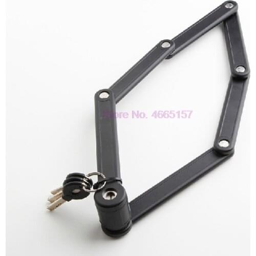 By DHL 20pcs TONYON TY3853 Bike Folding Lock Portable Fixie Road Cycling Foldable Locks Alloy steel sleeves Five pin lock core