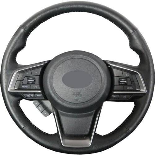 Hand Sewing Car Steering Wheel Cover For Subaru Forester Ascent 2019 2020 2021 Crosstrek Legacy Outback 2018-2020 2021 Impreza