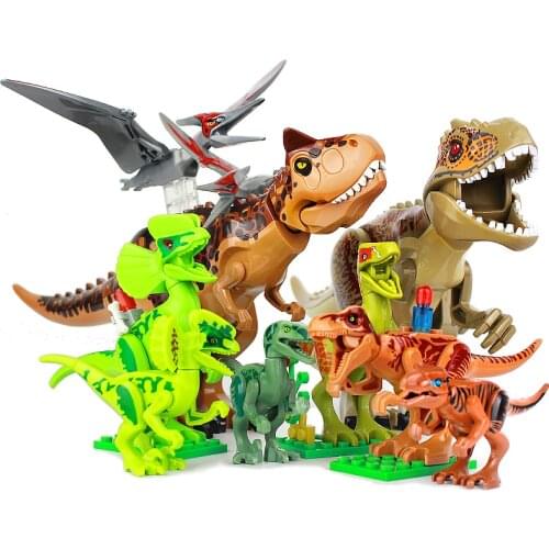 Assembled Dinosaur Model Tyrannosaurus Rex Building Blocks Children Assembled Toys Boys Early Educational Intelligence Gift