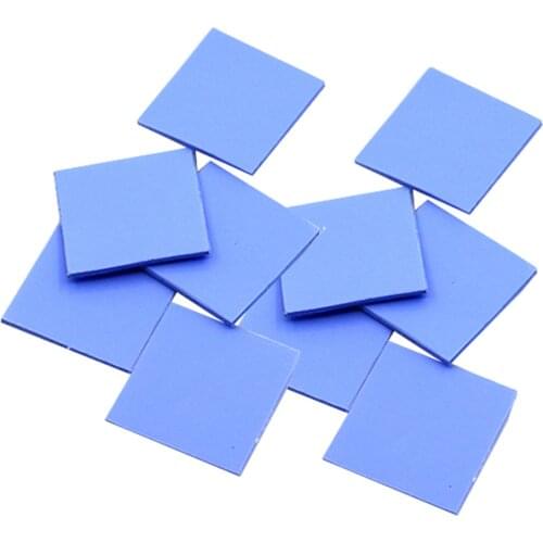 High conductive silica gel sheet 20*20*1mm 30*30*1mm 6W 4W CPU Memory heat dissipation silicone pad silicone grease pink blue