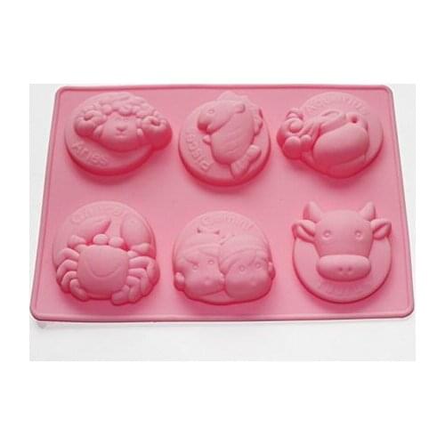 6-constellation Silicone Mold Soap Chocolate Candy Cookies Muffin Tray Mould