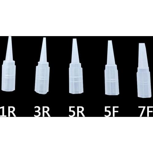 100pcs 1RL/3RL/5RL/5F/7F Sterilized Disposable Permanent Makeup Needles Tattoo Needles for Eyebrow Tattoo Makeup Kits 0.35X50MM