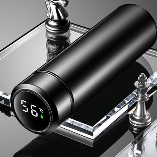 Smart 304 Stainless Steel Vacuum Water Cup Temperature Display Cup in-Car Thermos Portable Male Female Student Insulation Cup