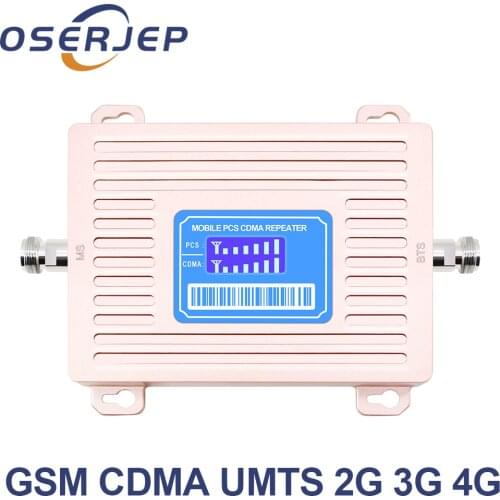 3G 4G CDMA 850 PCS 1900 Cellphone Signal Amplifier GSM 850mhz 1900mhz CDMA UMTS 1900 LTE 1900 Repeater not include antenna