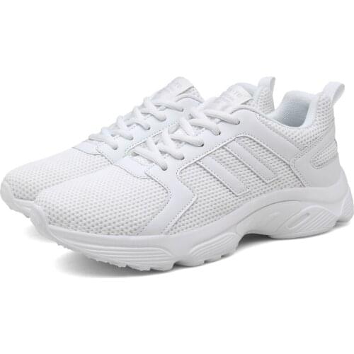 Spring Light Breathable sale fashion 2020 solid sneakers-for-men work sapato man sneakers white para for leather zapatillas on