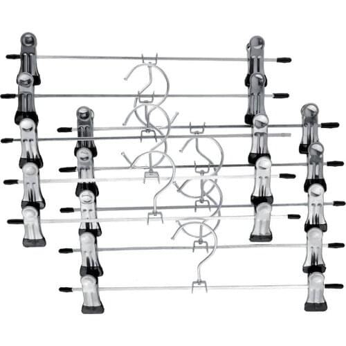 New 10x Stainless Steel Clip Clothes Stand Hanger Pants Skirt Clothes Grip