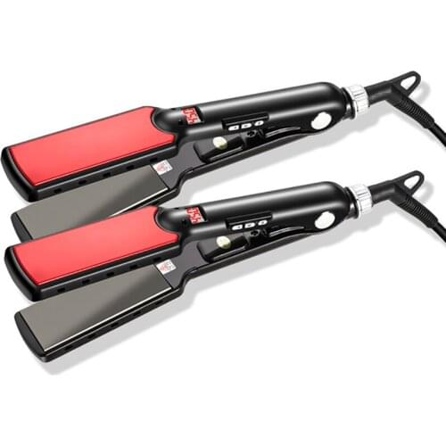 2-in-1 Hair Straightener Flat Iron, LED Digital Straightener and Curler, Flat Iron for All Hair Styles, Temperature Setting