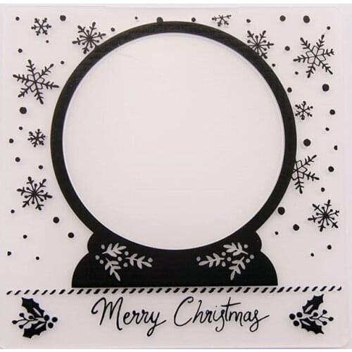 YINISE Plastic Embossing Folder For Scrapbook Stencils CHRISTMAS DIY PAPER Album Cards Making CRAFT SUPPLIES Scrapbooking MOLDS