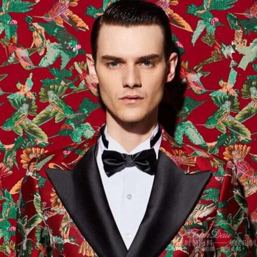 Spring and autumn and winter European and American big-name fashion jacquard dress suit coat upscale male child cloth clothing