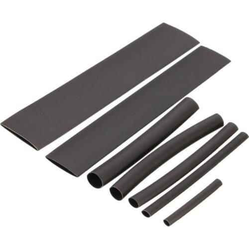 150pcs Wire Tubing Black Case Set Heat Shrink Wrap Wire Tubes Assorted Sleeves + Case Eletrical Connection Sleeving Kits