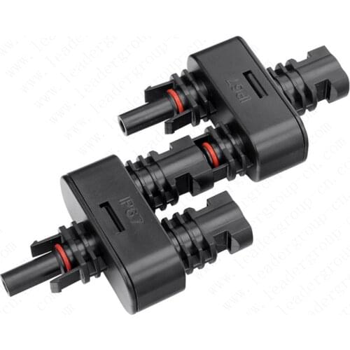 50 Pair/lot high quality PV T Branch Solar Connector, TUV/ approval Solar Panel Cable PV T-Branch 2to1 Connector LJ0144