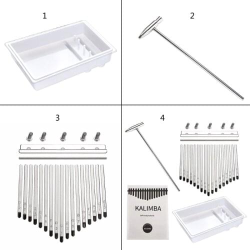 17 Tone Thumb Piano Epoxy Resin Mold Finger Piano Musical Instrument Silicone Mould DIY Crafts Jewelry Casting Tools