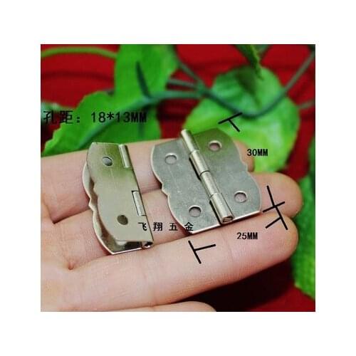 Antique Cabinet Hinges Furniture Accessories Jewelry Boxes Small Hinge Furniture Fittings small 30*25MM white 180 degree