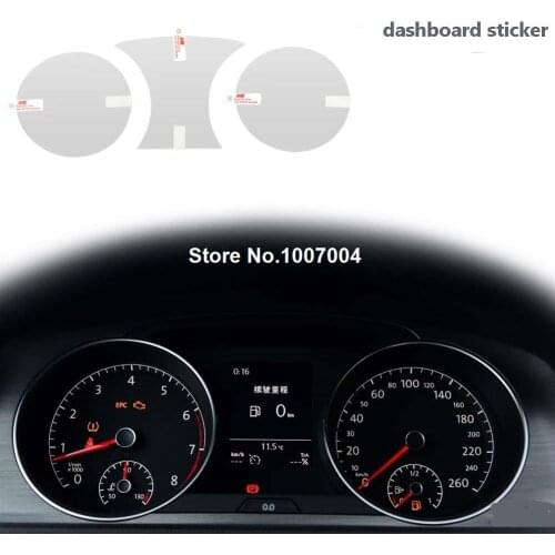 Car dashboard sticker for Volkswagen VW Golf 7 MK7 Instrument desk protective film sticker protection accessories