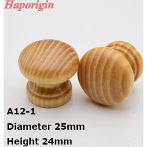 50x Wooden Kitchen Cabinet Drawer Knobs Cupboard Wardrobe Door Handles Closet Cabinet Bars Bedroom Furniture Solid Wood Pulls