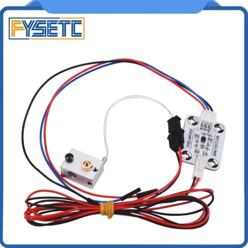 Hot End PT100 Sensor Upgrade Kit PT100 Temperature Control Panel Sensor Heating Block 3D Printer Accessories