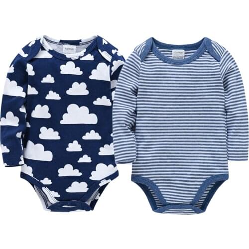 Kavkas Newborn Baby Boy Girl Clothes Set 100% Soft Cotton Long Sleeve 0-12 months Rompers Playsuits одежда для подростков