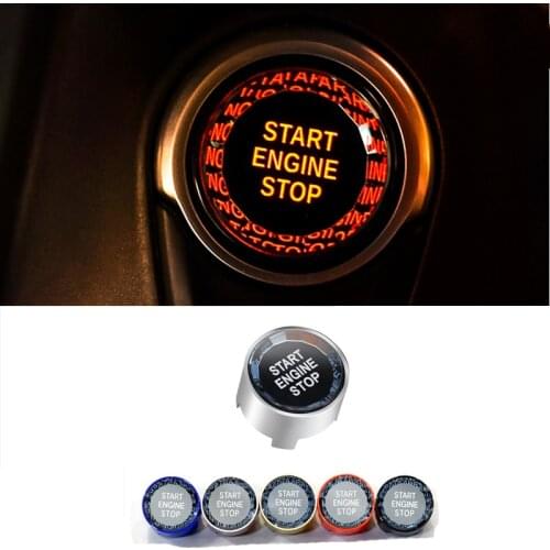 Car Ignition Start Button for BMW 1/2/3/4/5 Series X1x3x5 F30 G30 Car Engine One-button Start and Stop Crystal Decoration