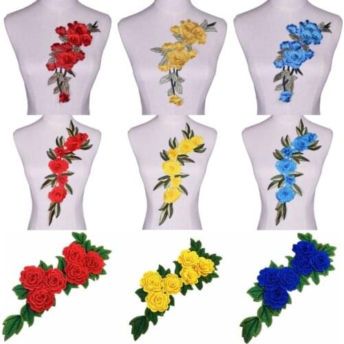 Red Lace Neckline Collar fabric Dress Applique Motif Blouse Sewing Trims DIY Custome Decoration Accessories Patches Scrapbooking