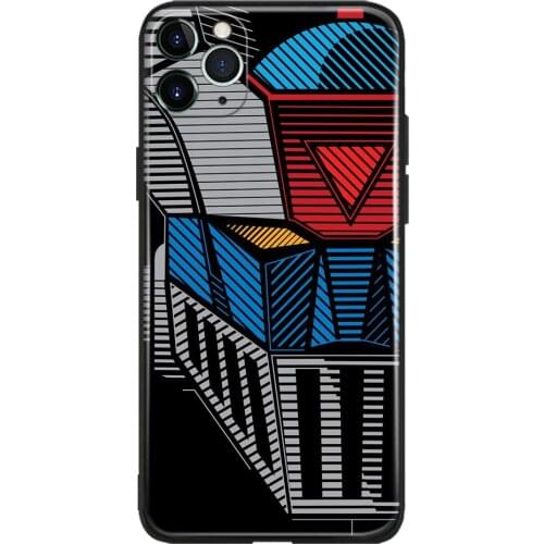 Mazinger Z Design Anime Glass Soft Silicone Phone Case Cover Shell for IPhone SE 6s 7 8 Plus X XR XS 11 12 Mini Pro Max