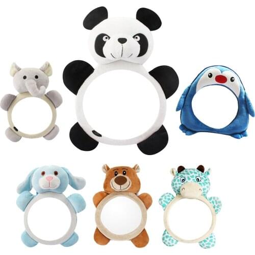 Lovely Newborn Rear Facing Mirrors Adjustable Car Back Seat View Headrest Rearview Mirror For Kids Monitor Accessories