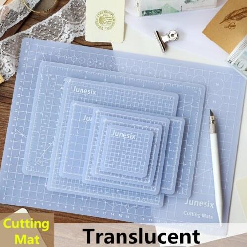 Multi-Size Translucent PVC Cutting Mat Patchwork Cut Pad Rubber Carving Art Manual Tool Double-sided Self-healing Cutter Board